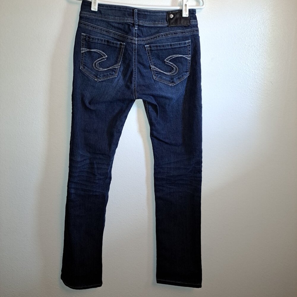 Silver Jeans Suki Straight W/Embroidered Pockets and Rhinestones Embellishments - Picture 12 of 12